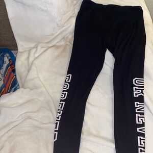 Black justify leggings, size S in women.
